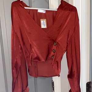Vestique Burt orange blouse